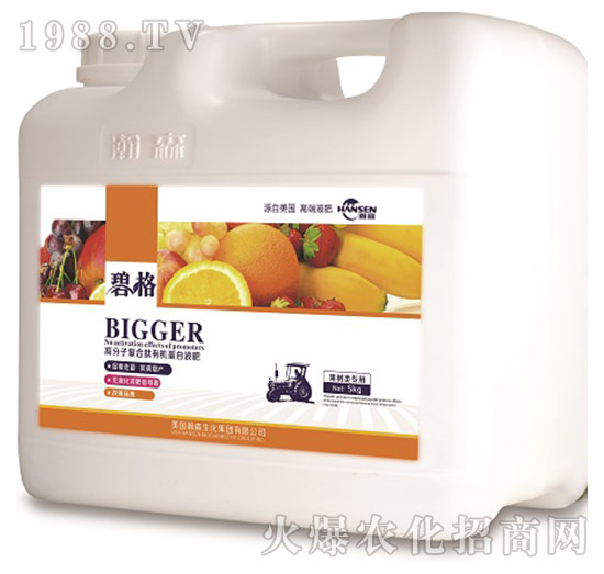 果樹類專用高分子復(fù)合肽有機蛋白液肥（5kg）-碧格-瀚森農(nóng)業(yè)