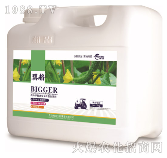 黃瓜專(zhuān)用高分子復(fù)合肽有機(jī)蛋白液肥（5kg）-碧格-瀚森農(nóng)業(yè)