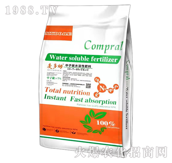 中子碳水溶肥料13-7-40+TE+C-麥多姆-愛邦