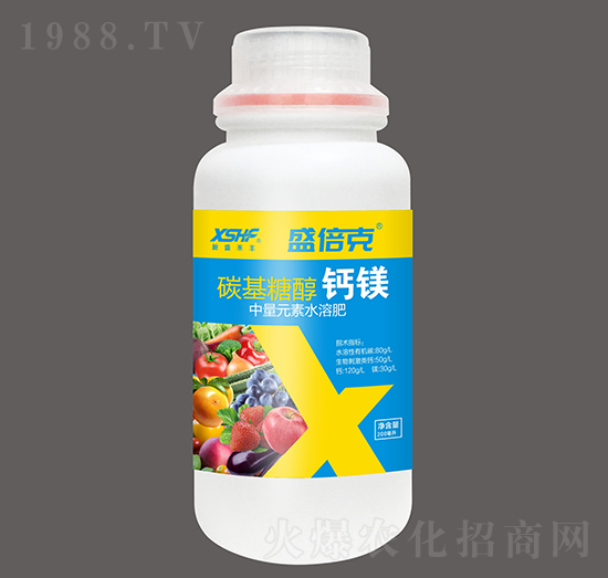 200ml中量元素水溶肥料-碳基糖醇鈣鎂-盛倍克-新盛禾豐