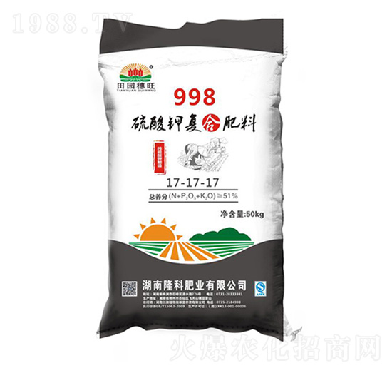 硫酸鉀復合肥料17-17-17-田園穗旺-隆科肥業(yè)