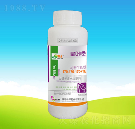 均衡生長(zhǎng)型大量元素水溶肥料170-170-170+TE-韓邦肥業(yè)