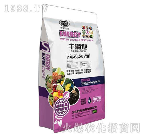 含腐植酸水溶肥料14-6-25+TE-豐滿(mǎn)地-沃宏邦