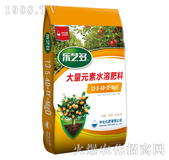 大量元素水溶肥料13-5-40+TE+MgO-樂藝多