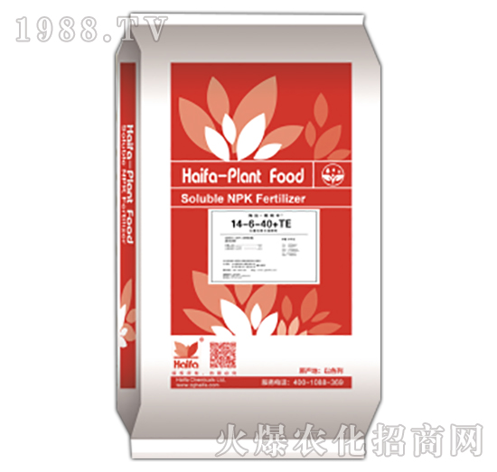 大量元素水溶水溶肥料14-6-40+TE-海法魔瑞豐-海法