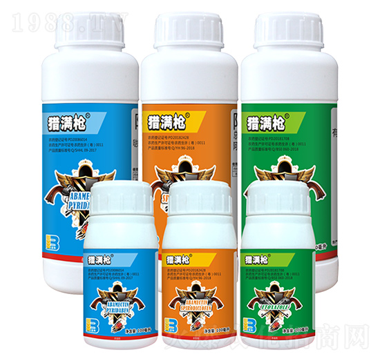 10%阿維·噠螨靈+15%阿維·螺螨酯+20%乙螨唑-獵滿槍組合-盈輝