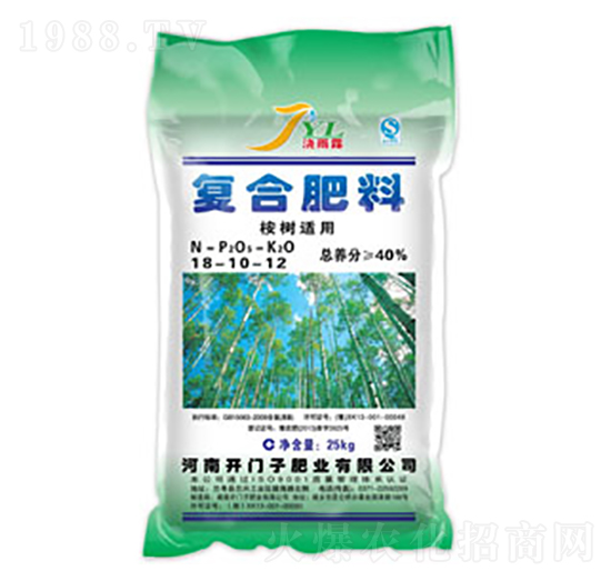 桉樹(shù)適用復(fù)合肥料18-10-12-澆雨露-開(kāi)門(mén)子