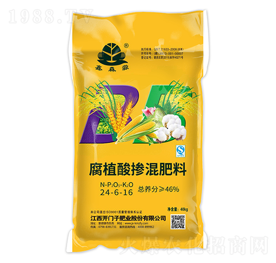 腐植酸摻混肥料24-6-16-鑫森淼-開門子