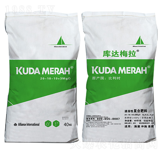 進(jìn)口速溶性復(fù)合肥料20-10-10+3MgO KUDAMERAH庫達(dá)梅拉