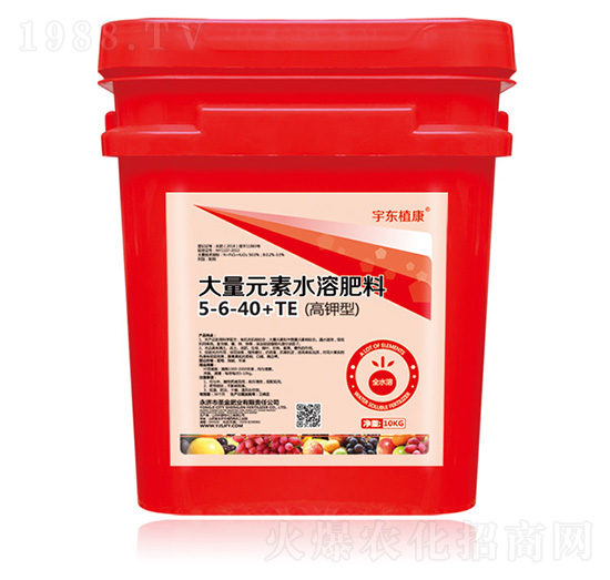 高鉀型大量元素水溶肥料5-6-40+TE-圣金肥業(yè)