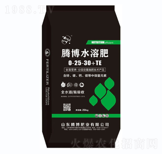 騰博水溶肥0-25-30+TE-騰博肥業(yè)