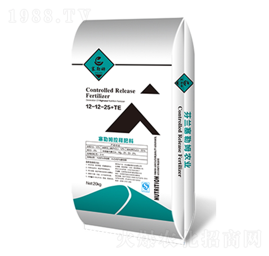 控釋摻混肥料12-12-25+TE-五梁紅
