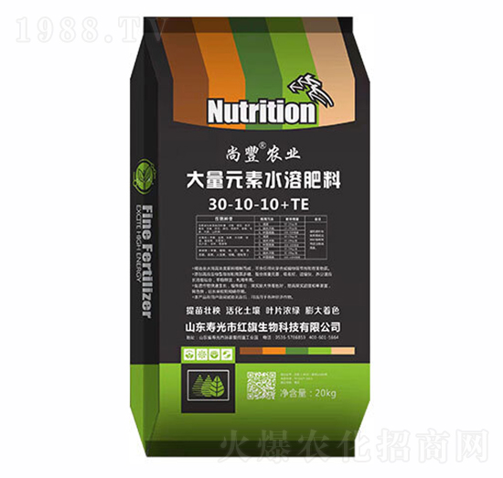 大量元素水溶肥料30-10-10+TE-尚豐-紅旗生物