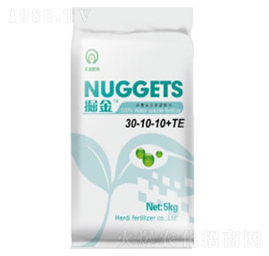 掘金大量元素水溶肥30-10-10+TE-禾迪