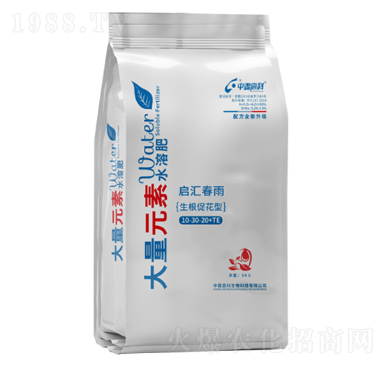 生根促花型大量元素水溶肥料10-20-30+TE-啟匯春雨-中霖高科