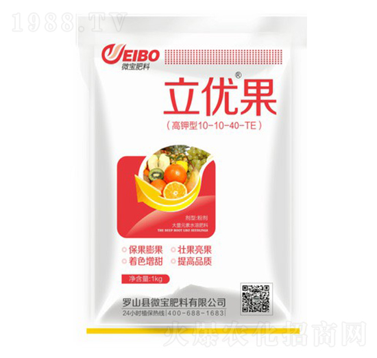 高鉀型大量元素水溶肥料10-10-40+TE-立優(yōu)果-微寶肥料
