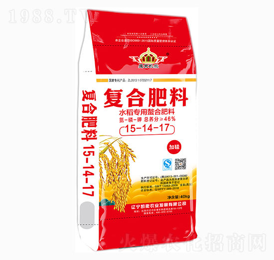 水稻專用復(fù)合肥料15-14-17-盛京凱撒