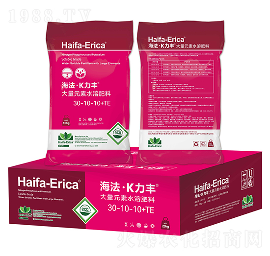 大量元素水溶肥料30-10-10+TE-海法·K力豐-海鯨