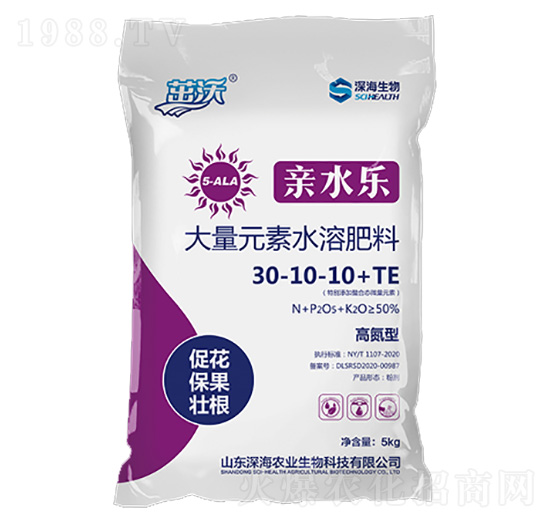 高氮型大量元素水溶肥料30-10-10+TE-茁沃·親水樂-深海生物