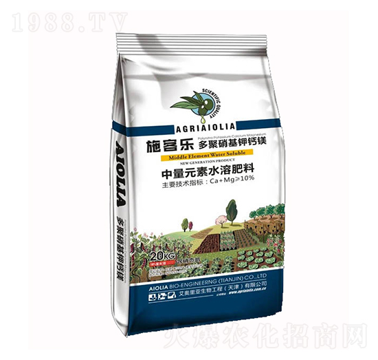 中量元素水溶肥-·施客樂·多聚硝基鉀鈣鎂-艾奧里亞