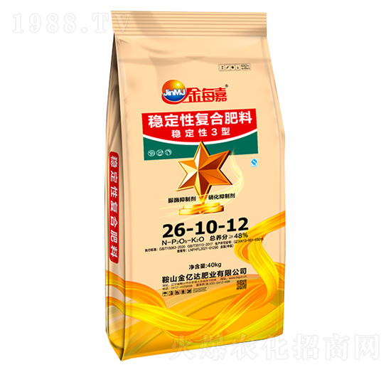 穩(wěn)定性復(fù)合肥料26-10-12-金每嘉-金億達(dá)肥業(yè)