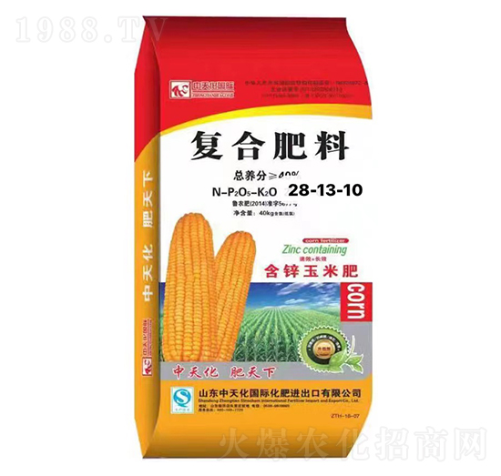 含鋅玉米復(fù)合肥料28-13-10-中農(nóng)農(nóng)資
