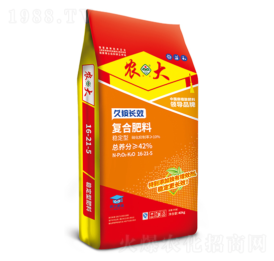 久銨長效穩(wěn)定型復(fù)合肥料16-21-5-農(nóng)大肥業(yè)