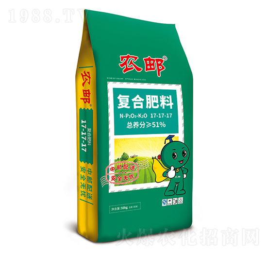 農(nóng)郵腐植酸復(fù)合肥17-17-17-農(nóng)大肥業(yè)