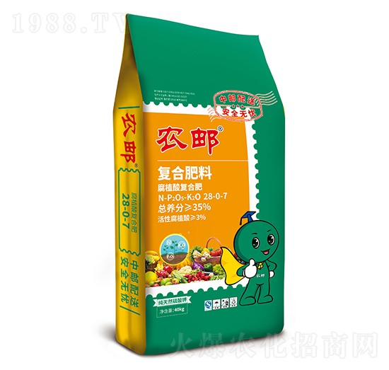 農(nóng)郵腐植酸復合肥28-0-7-農(nóng)大生態(tài)