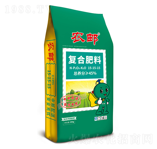 45%農(nóng)郵腐植酸復(fù)合肥15-15-15-農(nóng)大生態(tài)