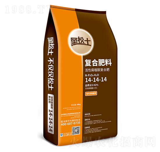 黑松土腐植酸復(fù)合肥14-14-14-農(nóng)大生態(tài)