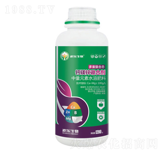 中量元素水溶肥料-鈣鎂鋅硼合劑-波樂生物