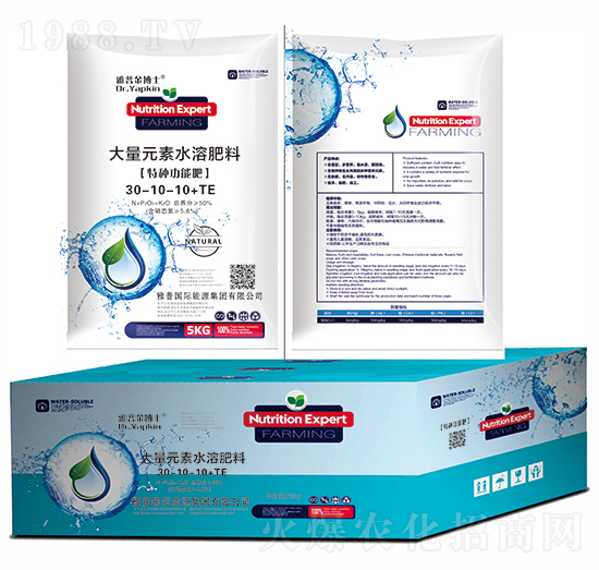 大量元素水溶肥料30-10-10+TE-雅普金博士-雅普國際