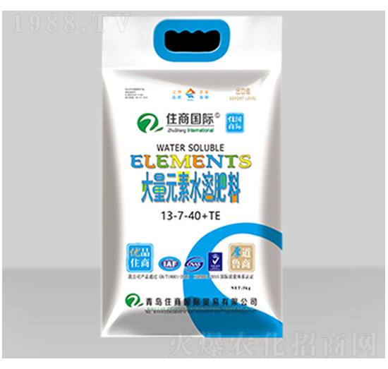 大量元素水溶肥料13-7-40+TE-住商國際