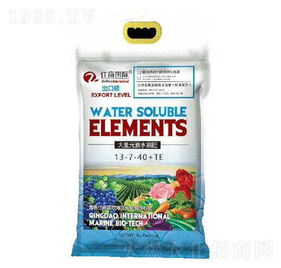 出口級大量元素水溶肥料13-7-40+TE-住商國際