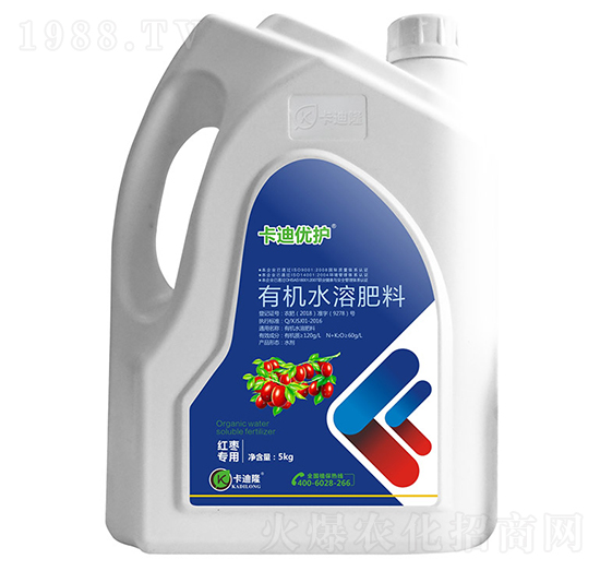 紅棗專用有機水溶肥料（沖施型）-卡迪優(yōu)護-卡迪隆