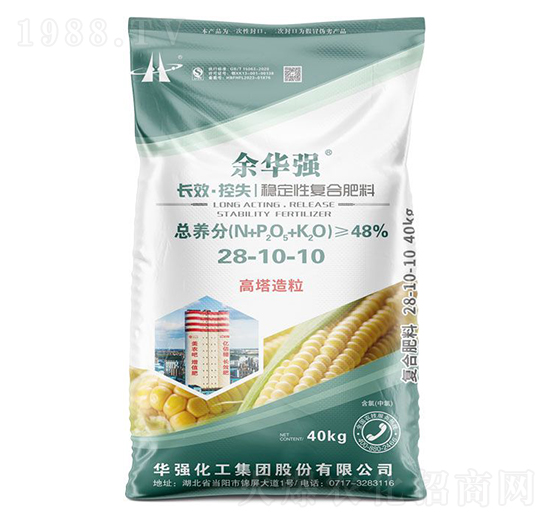 40kg長效控失穩(wěn)定性復(fù)合肥料28-10-10-余華強(qiáng)-華強(qiáng)化工集團(tuán)