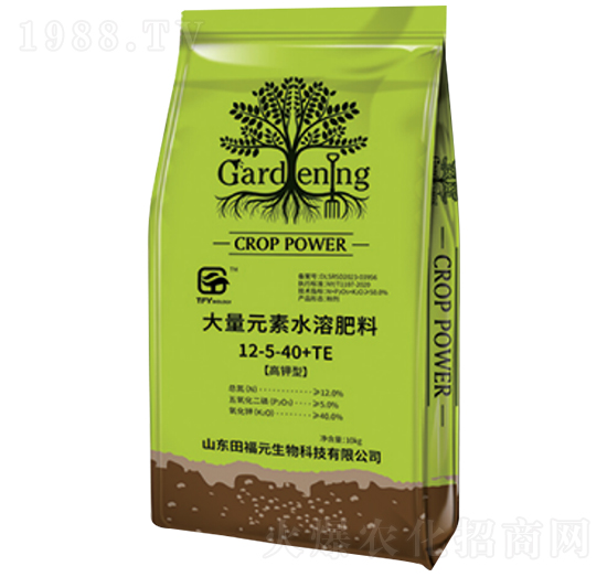 大量元素水溶肥料12-5-40+TE-福元生物