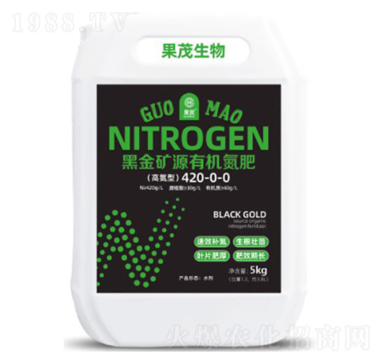 黑金礦源有機氮肥(高氮型)420-0-0-果茂生物