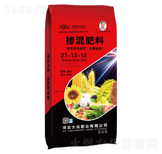 防滲漏功能型摻混肥料（無膜全控）27-13-12-大化肥業(yè)