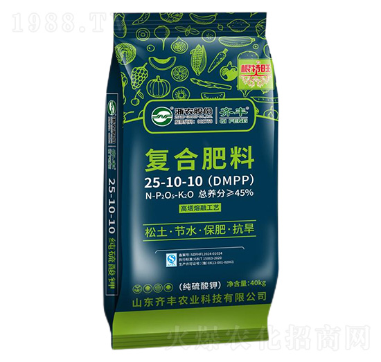 高塔熔融純硫酸鉀復(fù)合肥料25-10-10-根特旺-齊豐農(nóng)業(yè)