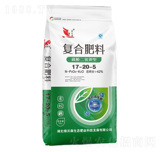 磷酸二氫鉀型復(fù)合肥料17-20-5-綠沃森