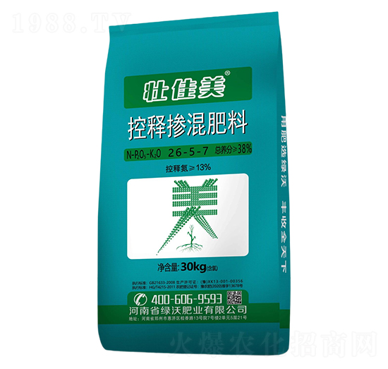 控釋摻混肥料26-5-7-壯佳美-綠沃肥業(yè)