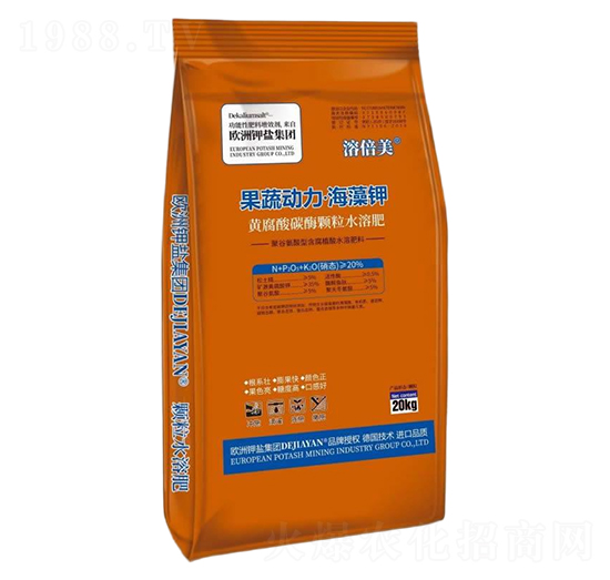 黃腐酸碳酶顆粒水溶肥料-果蔬動(dòng)力·海藻鉀-溶倍美-德鉀鹽國(guó)際