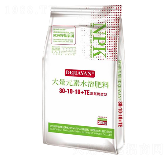 高氮提苗型大量元素水溶肥料30-10-10+TE-德鉀鹽國(guó)際