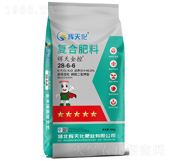 輝天全控復合肥料28-6-6-輝天化-頓貝