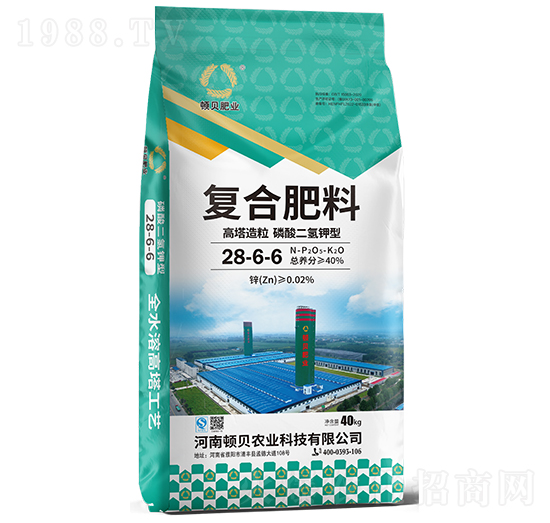 高塔造粒磷酸二氫鉀型復(fù)合肥料28-6-6-頓貝肥業(yè)