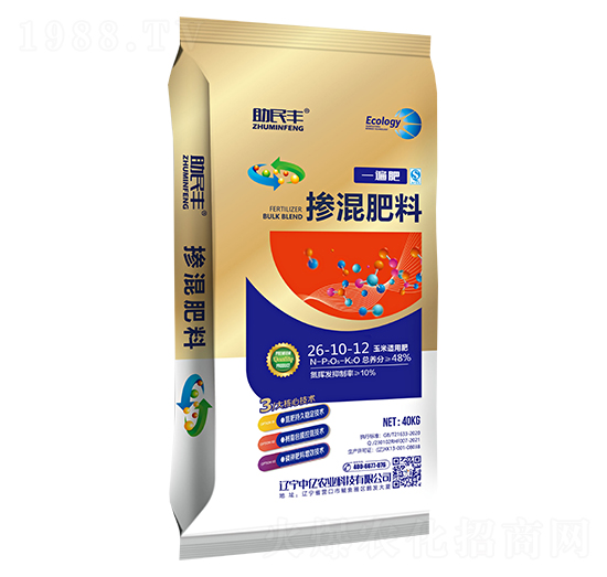 玉米適用摻混肥料26-10-12-一遍肥-助民豐-中億農(nóng)業(yè)