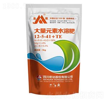 大量元素水溶肥12-5-41+TE-生茂-宏達(dá)股份