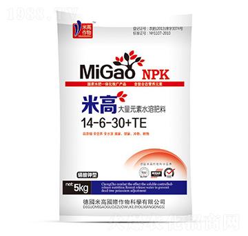 大量元素水溶肥14-6-30+TE-米高-圣氏潤(rùn)